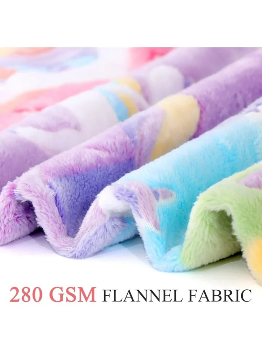 Glow in the Dark Unicorn Blanket for Girls, Soft Cozy Gift for Ages 3-10, 50